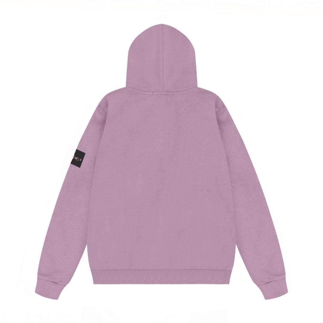 Stone Monogram Zip Hoodie