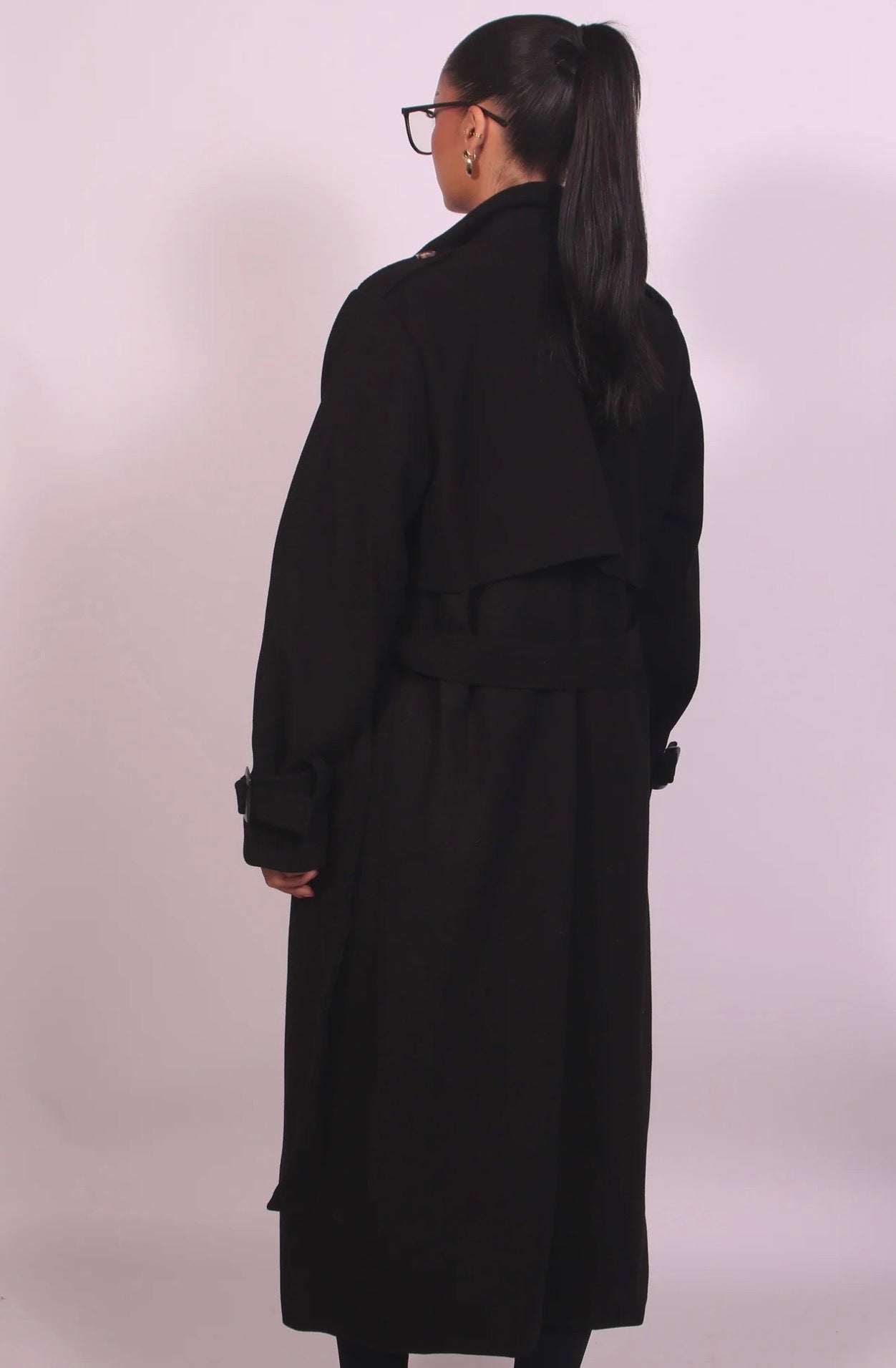 WINTER TRENCH BLACK