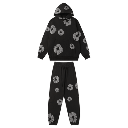 Denim Trs Black Grey Tracksuit
