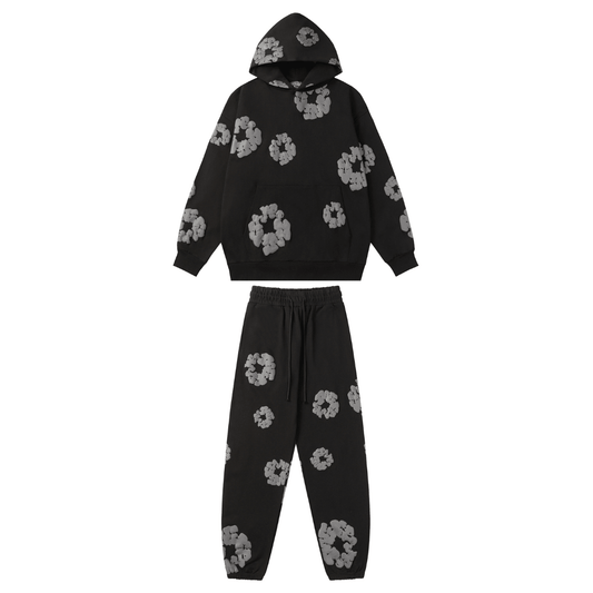 Denim Trs Black Grey Tracksuit