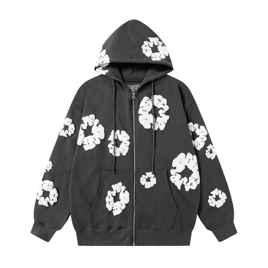 Denim Trs Zip Hoodie