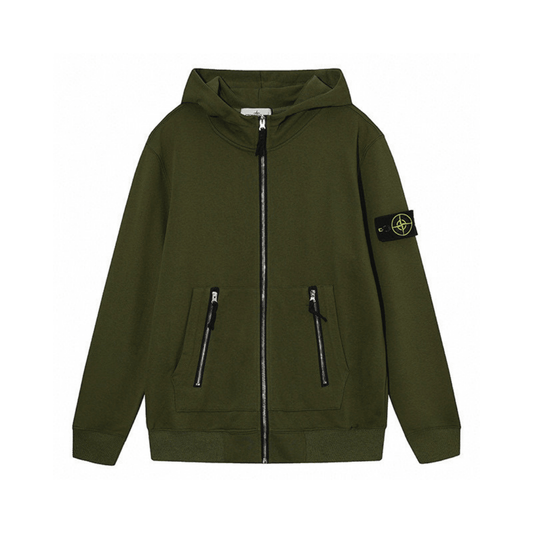 Stone Monogram 2.0 Zip Hoodie