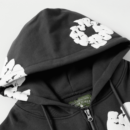 Denim Trs Zip Hoodie