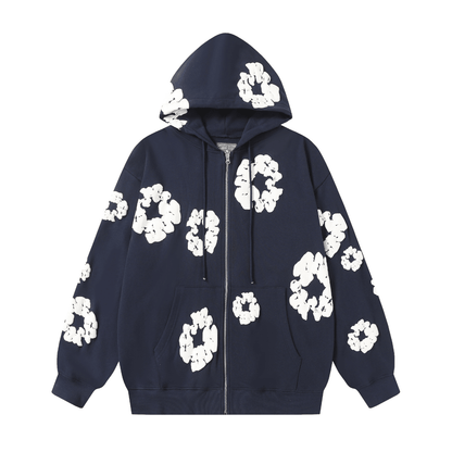 Denim Trs Zip Hoodie