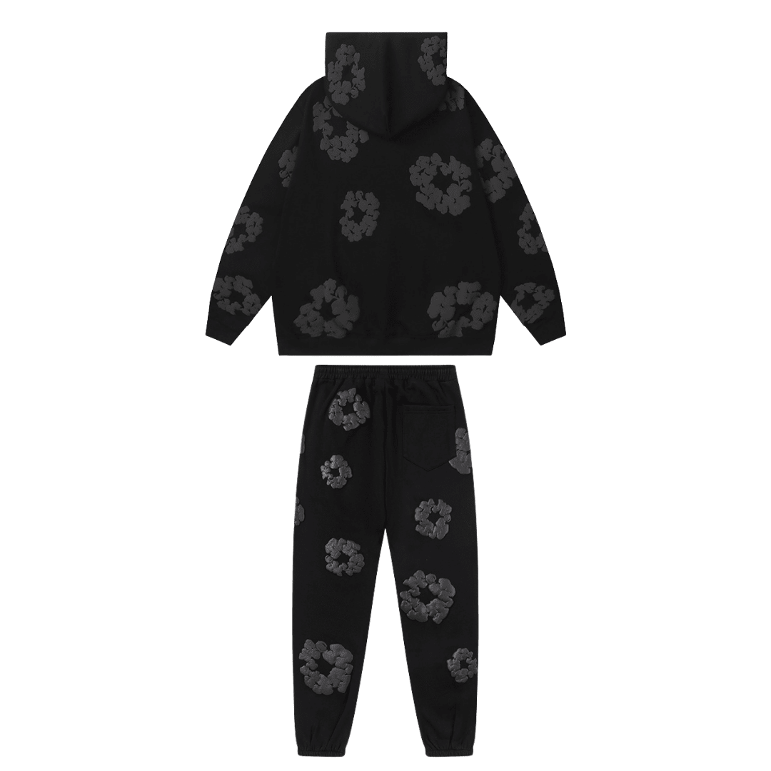 Denim Trs Full Black Tracksuit