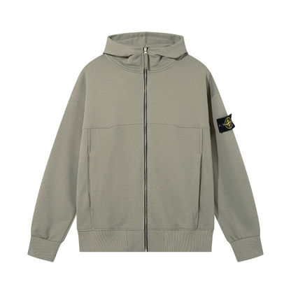 Stone Monogram 4.0 Zip Hoodie