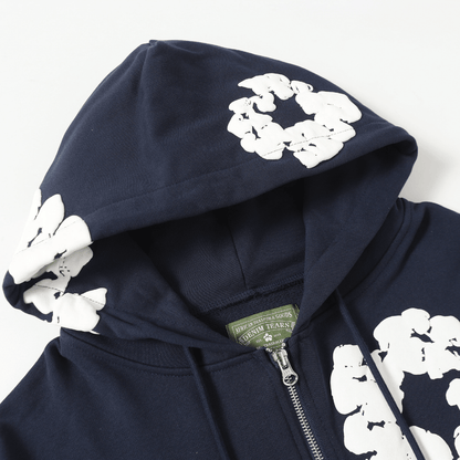Denim Trs Zip Hoodie