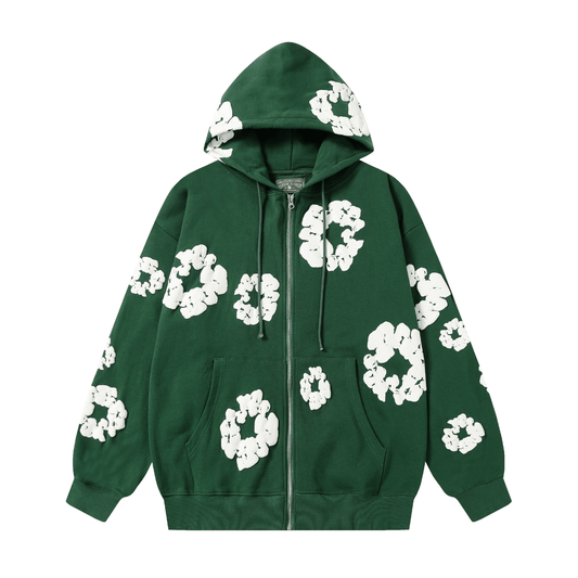 Denim Trs Zip Hoodie