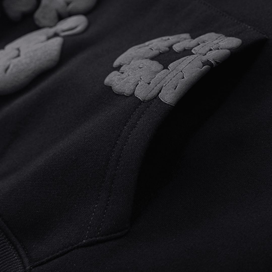 Denim Trs Full Black Tracksuit