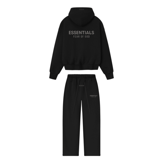 Essentials Black Tracksuit