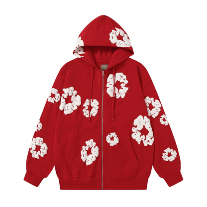 Denim Trs Zip Hoodie