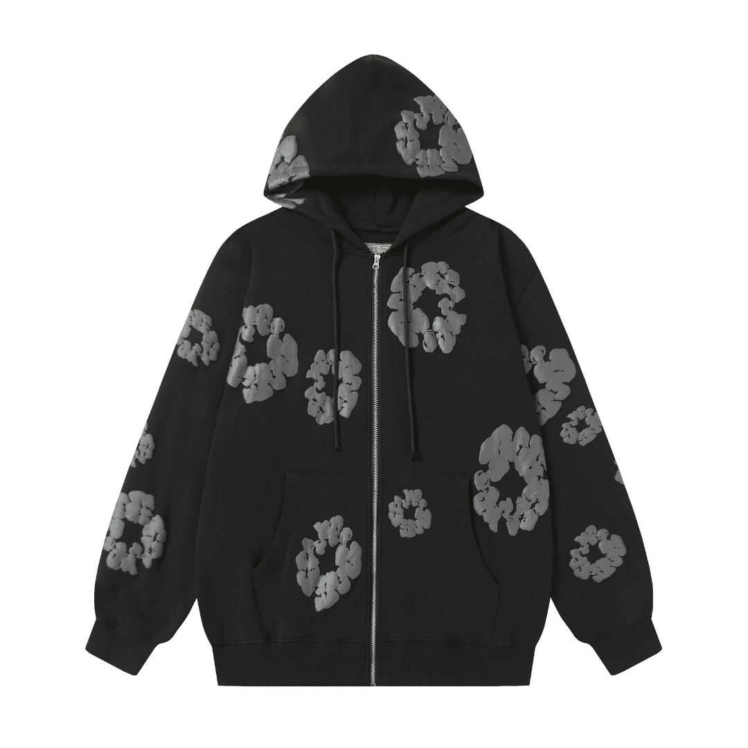 Denim Trs Zip Hoodie