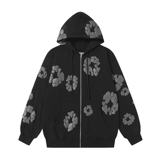 Denim Trs Zip Hoodie