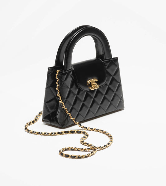 TOP HANDLE BLACK BAG