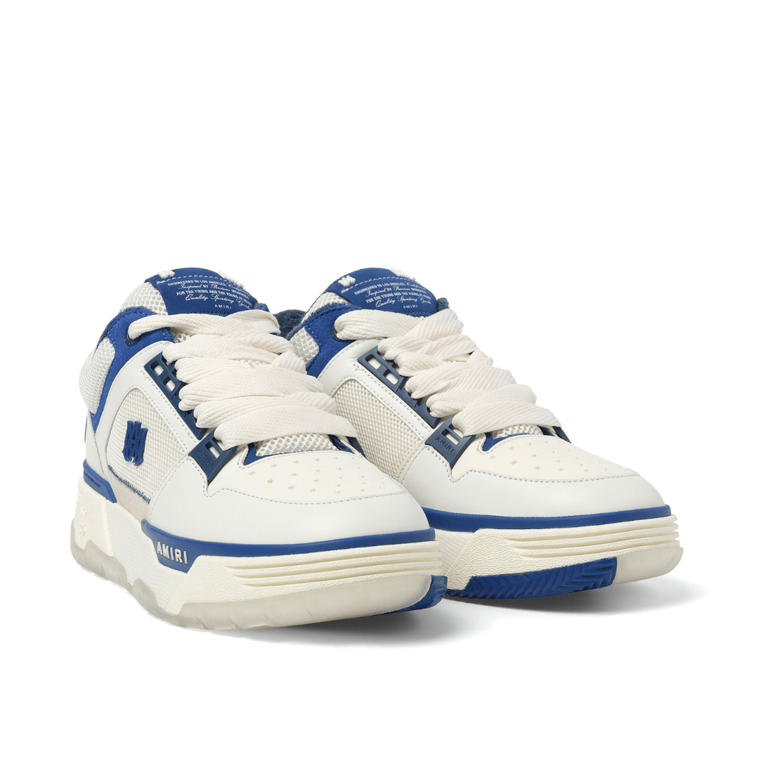 M.A Panelled White Blue