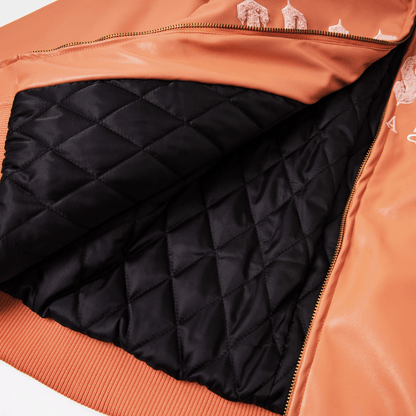 Decoded Bomber Leather Jacket