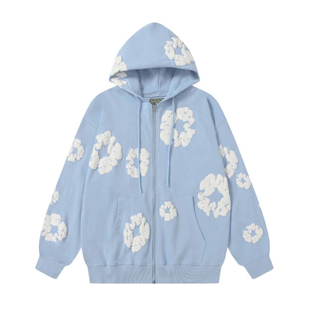 Denim Trs Zip Hoodie