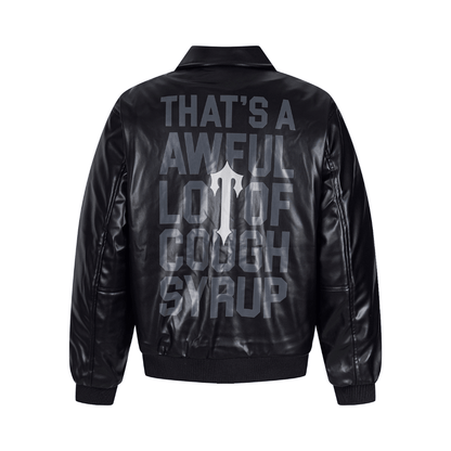 Decoded Bomber Leather Jacket