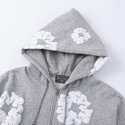 Denim Trs Zip Hoodie