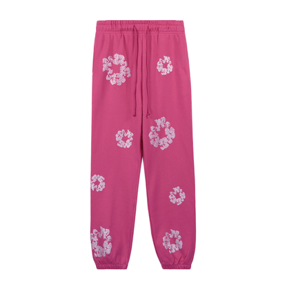 Denim Trs Diamonds Pink Pants