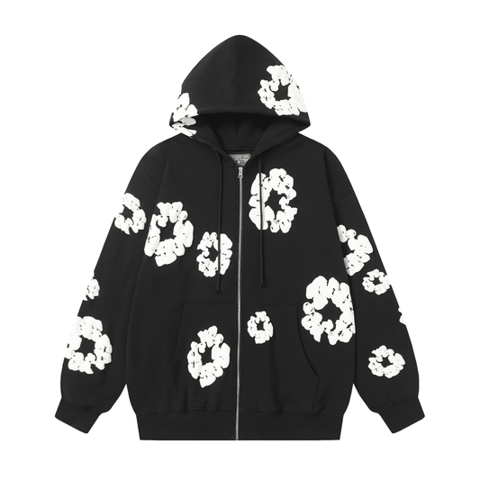Denim Trs Zip Hoodie