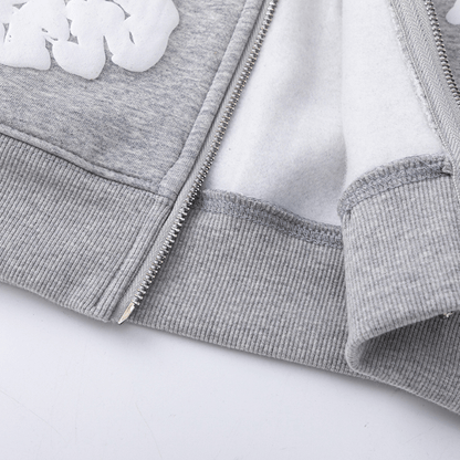 Denim Trs Zip Hoodie