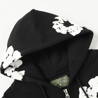 Denim Trs Zip Hoodie