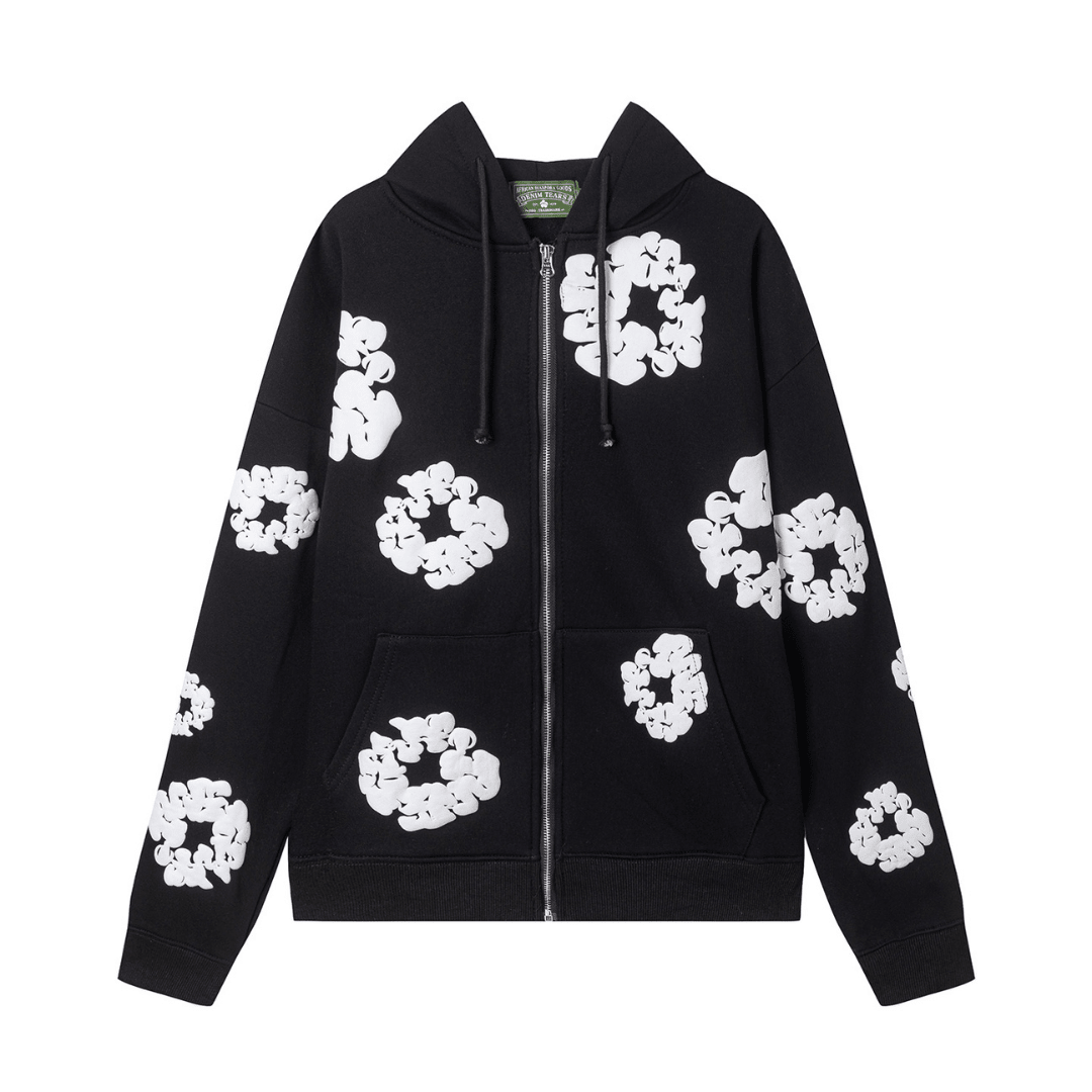 Denim Trs Zip Hoodie