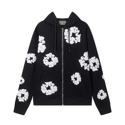 Denim Trs Zip Hoodie
