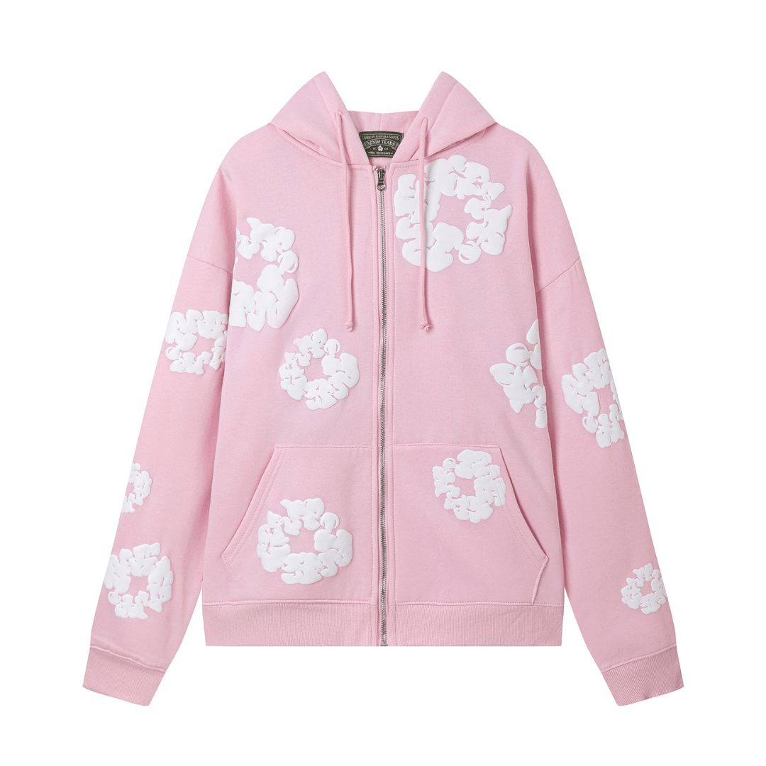 Denim Trs Zip Hoodie