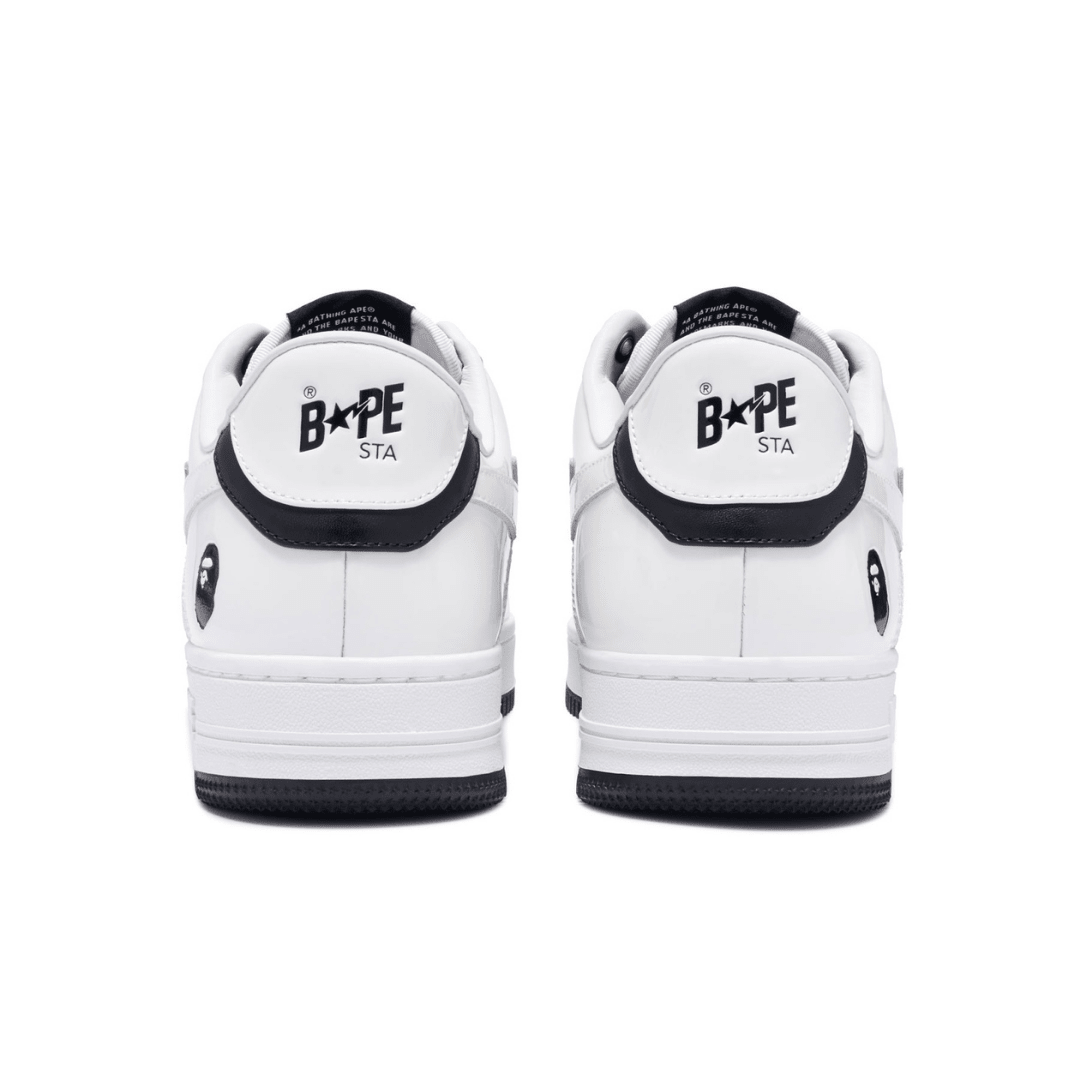 Bape Bapesta White Black
