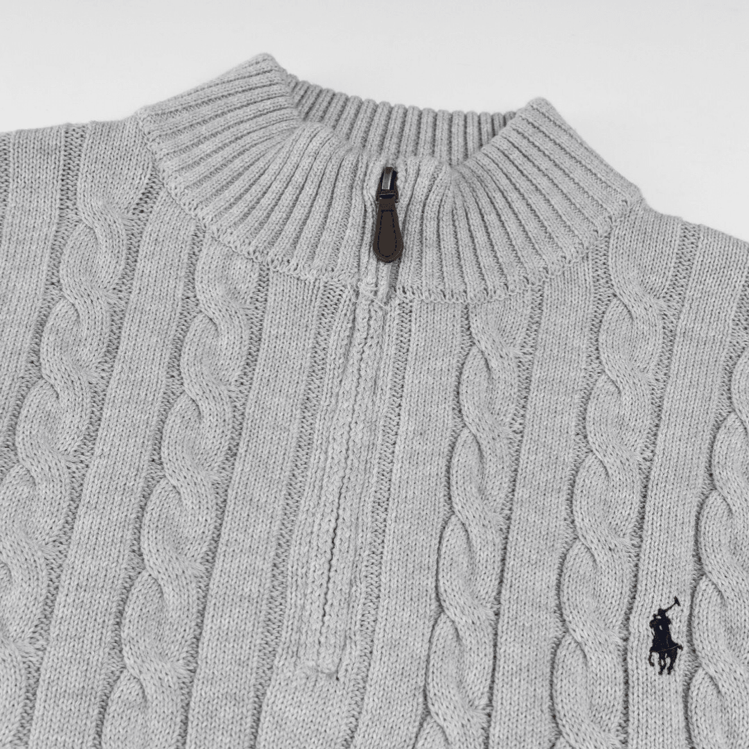 Polo Half Zip Sweater
