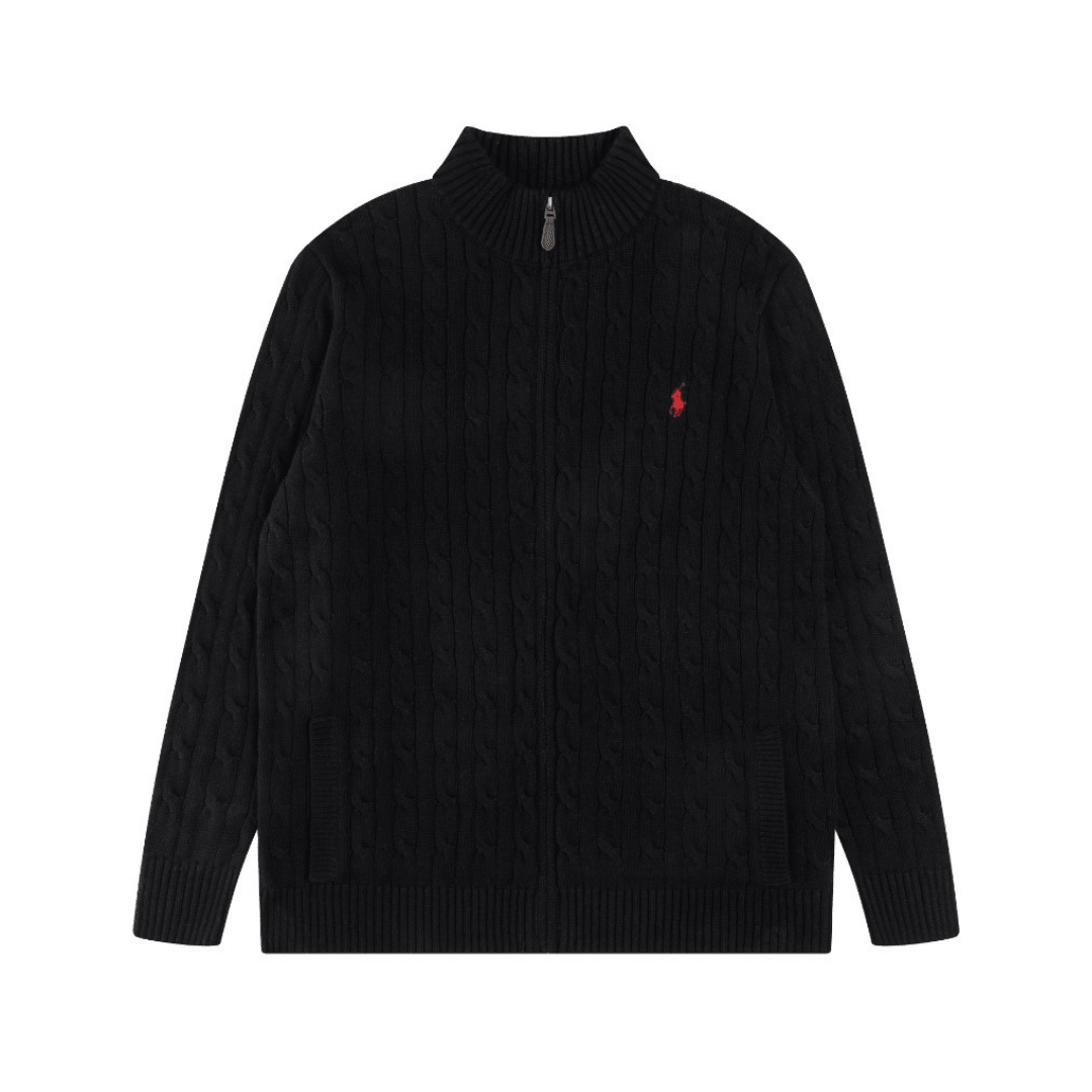 Polo Full Zip Sweater