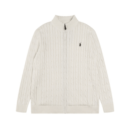 Polo Full Zip Sweater
