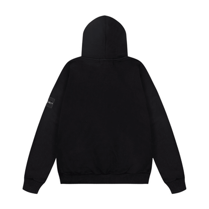 Stone Monogram Zip Hoodie