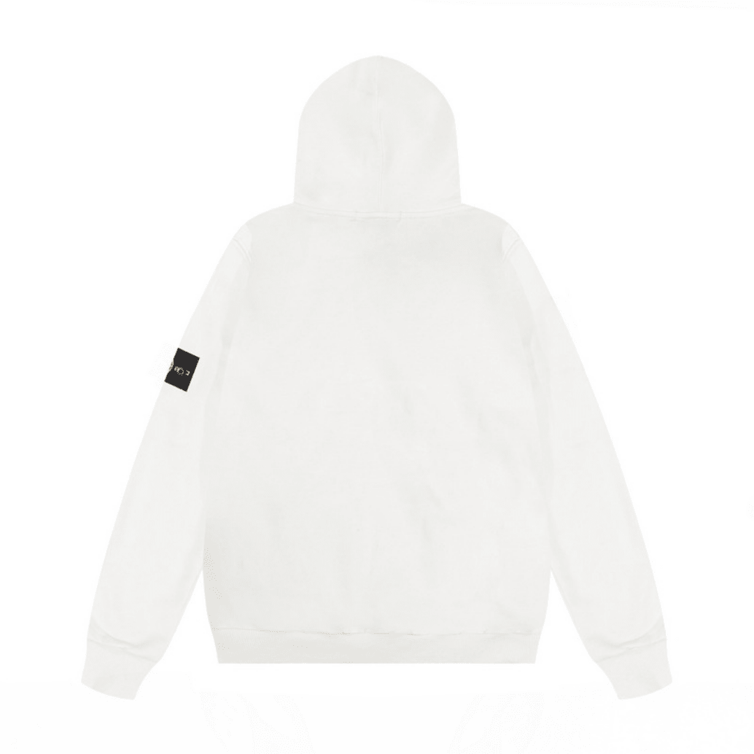 Stone Monogram Zip Hoodie
