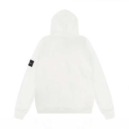 Stone Monogram Zip Hoodie
