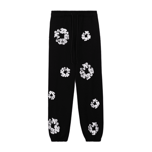 Denim Trs Diamonds Black Pants