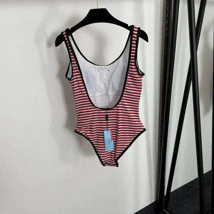 STRIPPED SWIMSUIT