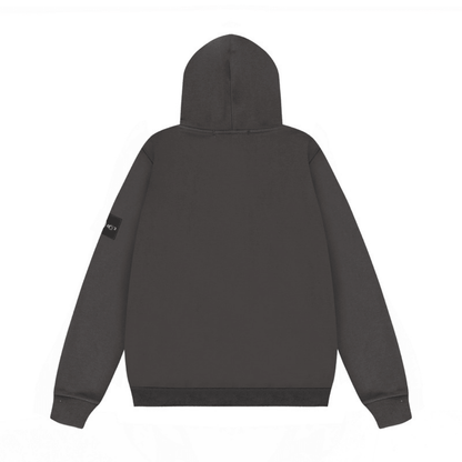 Stone Monogram Zip Hoodie