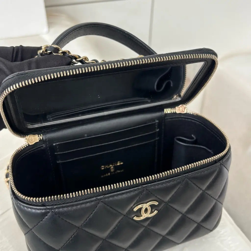 PINK BOX VANITY BAG- MIT SPIEGEL