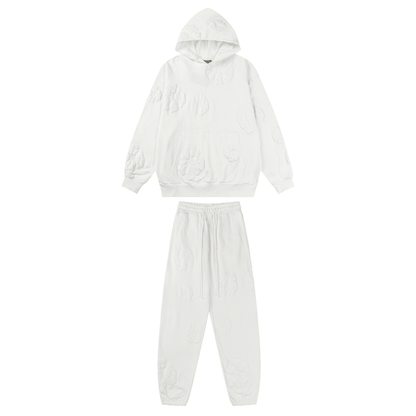 Denim Trs Full White Tracksuit