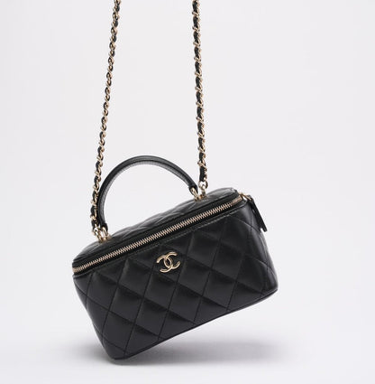 PINK BOX VANITY BAG- MIT SPIEGEL