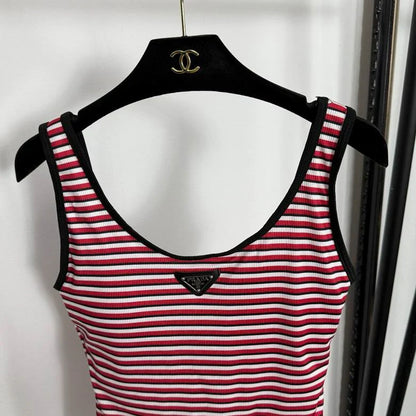 STRIPPED SWIMSUIT
