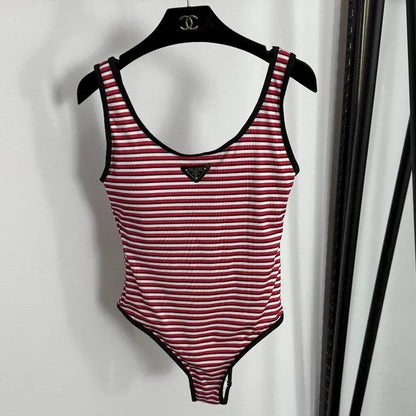 STRIPPED SWIMSUIT