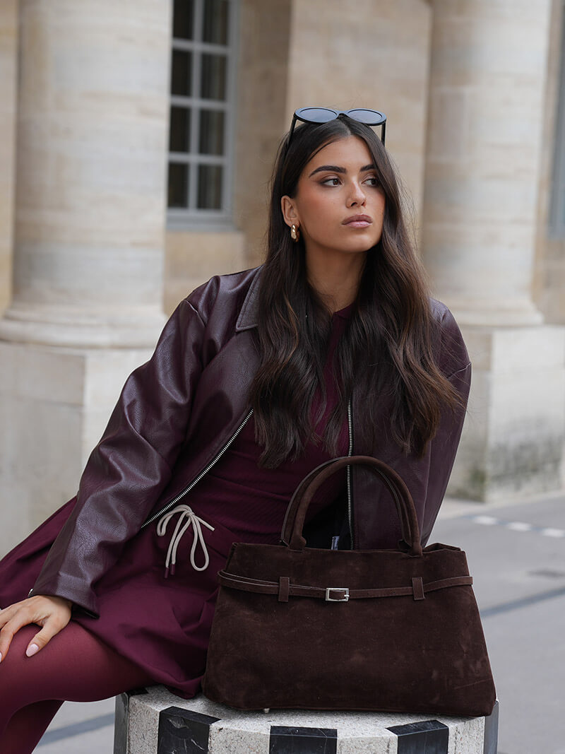 "Selena" Wildleder Handtasche