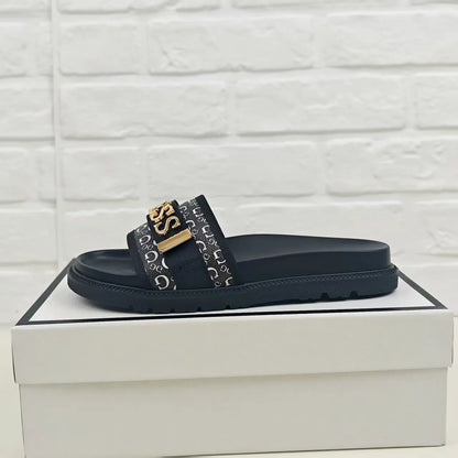 LOGO SLIDE SANDALS