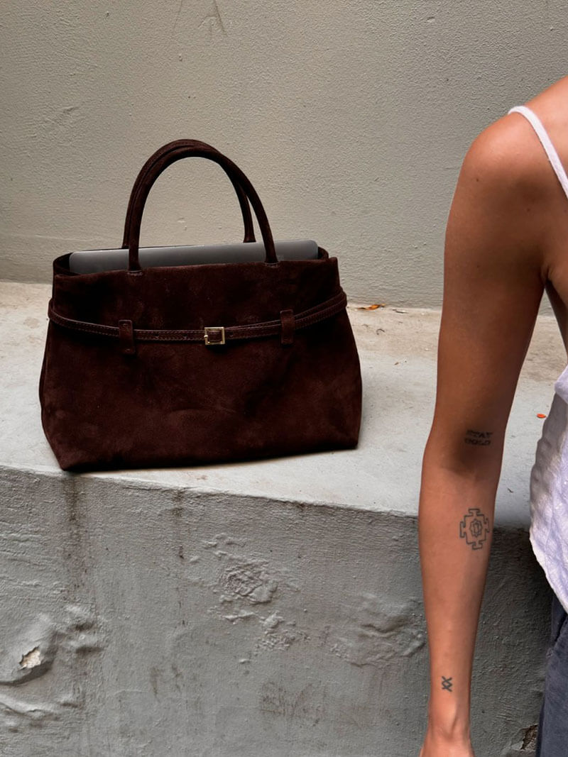 "Selena" Wildleder Handtasche