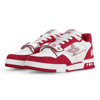 LV Monogram Red Denim Trainer